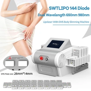 5d/6d Lipolaser 160mw Lipo Pads 635nm 650nm Infrared Red Light Slimming Injection Fat Loss Body Contouring Aesthetic Machine