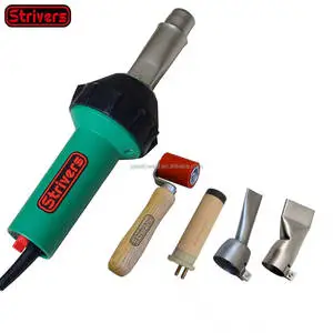 Professional 1600W Hot Air Torch Heated Gun Plastic Welder Kits For PVC Vinyl Flooring Handheld Blast Banner Pistol Welding Tool