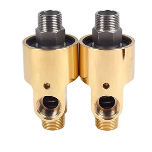 High Quality Right-hand Thread High Temperature Industrial Brass Swivel Joint Water Connector Rotary 2 1/2 Inch Rotating Fitting