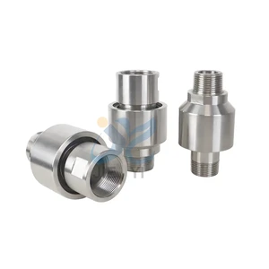 NPT Threaded Connection Stainless Steel 304 Material 360 ° Rotating High Pressure Hydraulic Rotary Joint for Fire Lifting System