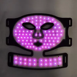 Photon Facial Contour LED Mask (84 Lamp Beads) Red/Blue/Yellow/Purple Light Therapy with 2000mAh Battery