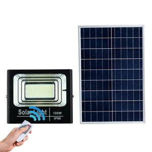 Ready to Ship Best Price LED Solar Panel Flood Light 50W 100W Outdoor Solar Spotlights