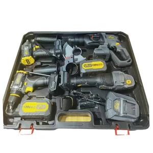 Household 18V/20V Cordless Power Tools Kit with Hard Case OEM Customizable Rechargeable Battery Combo Set