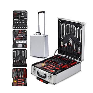 499for Household Carbon Steel Tool Box 4S Shop Dedicated Hardware Lever Car Repair Wrench Mechanical Tool Set OEM/ODM