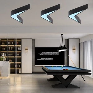 Swallowtail V-shaped Arrow Chandelier Corridor Aisle Simple Industrial Style Gym Supermarket Led Ceiling Panel Light Lamp