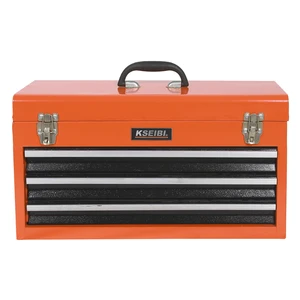 Heavy Duty 4-Drawer Dustproof SPCC Material Portable Toolbox with Lock and Carry Handle for Garage and Mechanic Use
