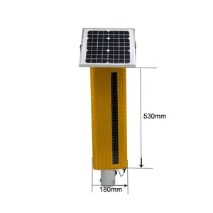 Factory Solar Powered Rechargeable Synchronous Flash Contour Lamp Warning Edge Lamp Light