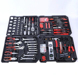 Piece Tool Set Kit With Pull-along Suitcase and Aluminum Box Four Layers of Hardware Combination Tools