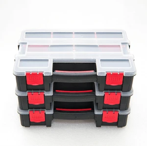 Tool Case Parts Storage Organizer Box Plastic Compartment With Cover Hardware Multi-function Screw Boxes