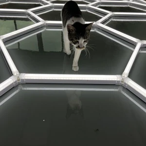 5-Grid Ceiling Led Lights Free Design Custom Honeycomb Garage Lights Hex Honeycomb Light for Auto Detail Shop Barber Shop