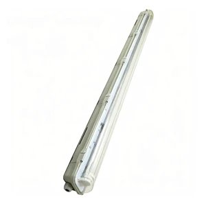 Warehouse Industrial Triproof 4ft 40W IP65 LED Batten 1200mm Single Double T8 Tube Fixture 6000K Cool Factory for Garage