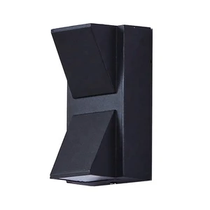 K-Shape Outdoor Wall Lamp for Home Decor Creative Black Aluminum Sconce LED 6W Power for Bedroom Living Room Porch