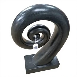 Polished Eddy Matt Black And Antique Bronze Sculpture Light Elegant Living Room Ornament
