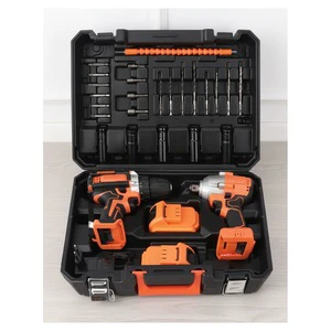 22PCS Carbon Steel Power Drill Repair Kit with Hard Case Battery Charger Drill Bits and OEM Service