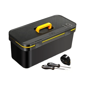 Deli Plastic Toolbox Household Multifunctional Large Portable Hardware Set Industrial Grade Electrician Maintenance Made