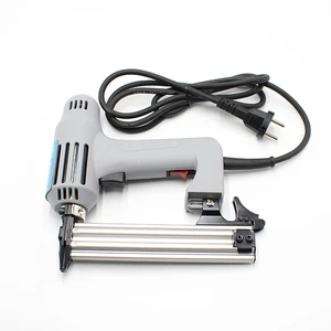 2 in 1 Electric Nail Gun 220V 1750W Straight Staple Gun Stapler for Furniture Frame Electric Tacker 5/10/15/20/25/30mm Nails