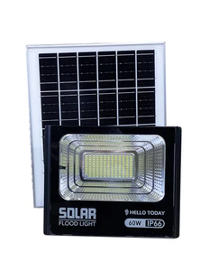 Solar Flood Light Motion Sensor Outdoors With Remote Control Solar Stadium Floodlight 2024