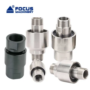 BSP NPT Threaded Connection Straight Through Swivel Joint Hydraulic Oil Water Rotary Swivel Unions for Tower Crane Spray