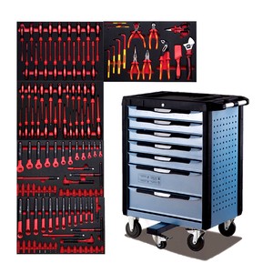 118pcs Multi-Functional Electrician EV Maintenance Tool Set Vde Insulated Universal Full Tool