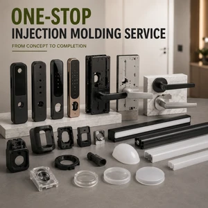 OEM ODM Smart Home Plastic Components Digital Lock Enclosure Fingerprint Reader Frame Linear Lighting Housing Manufacturer