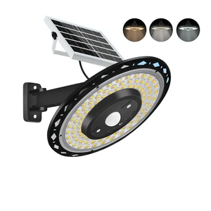 5 Modes IP65 LED Solar Power Lights Indoor Outdoor Motion Sensor Shed Light with Remote for Warehouse Barn Gazebo Yard Garage