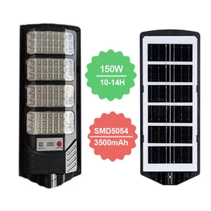 150W All-in-One Solar Street Light, IP65 Waterproof Outdoor Solar LED Lamp with Smart Motion Sensor for Wholesale