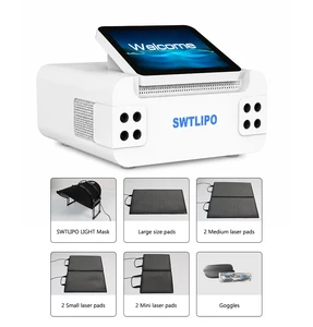 8D LED Light Therapy Body Contouring Machine Full Body Shaping Beauty Salon Equipment with 7 Pads Skin Analysis Machine