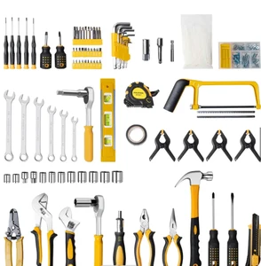 168 Psc Hardware Tools Set Portable Repair Tool Box Kit Car Repair Combination Tool Kit for Industrial Maintenance