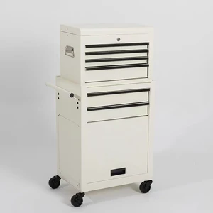 Barber Shop Trolley Tool Cabinet Chest Metal Steel Garage Rolling Tool Cabinet Combo Wheels for Mechanic Workshop OEM/ OBM Iron
