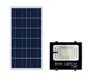 Easy Maintenance Outdoor IP66 25w Solar Floodlight Led Flood Lights