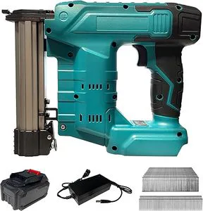 Electric Cordless Brad Nail Gun Battery Powered 2000mAh Brushless Motor Industrial Grade 1 Year Warranty 18 Gauge 2.5in Nail Gun