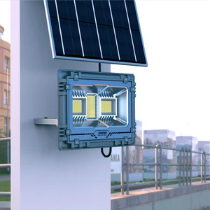 2024 New Models Outdoor Waterproof IP65 60W to 800W Solar Powered LED Flood Lights with Remote Control for Outdoor Lighting