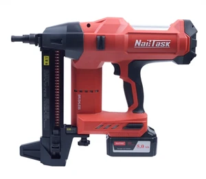 NAILTASK DCCN90S2 Industrial 20V Cordless Lithium Nail Gun with 5.0Ah Battery Stainless Steel DIY 1 Year Warranty Concrete