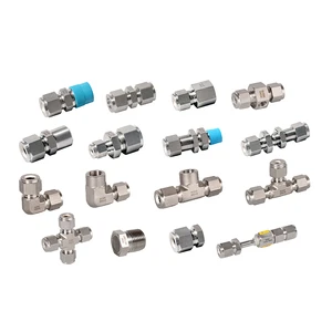Roke SS-UE-FT24 SS316 Double Ferrule Hexagon Head 90 Degree Elbow Compression Fitting 6000psi Forged Thread OEM Customizable