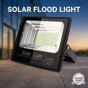 Decorative Modern Classic Round Solar Flood Light IP66 Waterproof Wall Mounted Outdoor Led Garden Villa Elegant Patio