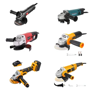 GOLDMOON Quality Professional Variable Speed Cordline Armature Wet Heavy Duty Electric 115mm Mini Angle Grinder Machine