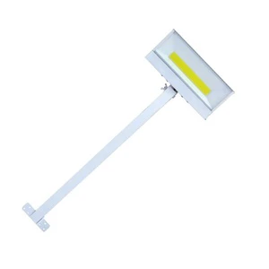 Indoor Shop Exhibition Background Wall Long Arm Spotlight 50w White Commercial Led Long Pole Exhibition Light