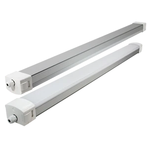 IP65 Weatherproof Tri-Proof LED Light Fixture Vapor Tight for Indoor Industrial Warehouse Parking Lot Lighting
