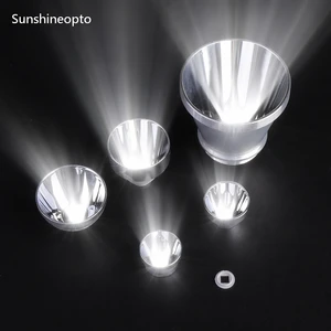 Aluminum LED Reflector Cup Assortment 5 Sizes Faceted Polished Cone High Reflectivity LED Reflector Cup Wholesale for Spotlight