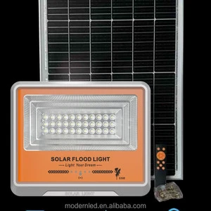 High Power Solar Flood Light Garden Courtyard Outdoor Gate IP66 Waterproof Project LED Light Floodlight Reflector