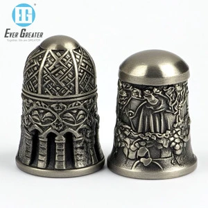 Factory OEM ODM Customized Travel Souvenir Metal Thimble Top Manufacturers Urban Design Personalized Souvenir Thimble