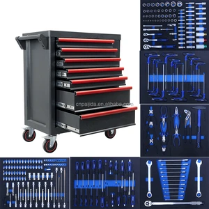 Metal Tool Set Box Durable Tool Sets Tool Chest Tools Box Set Mechanic Tool Trolley Tool Storage Workbench Tool Cart