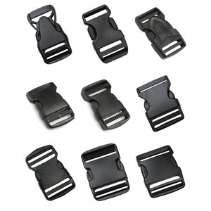 Factory Supply Durable Black Plastic Buckle POM Strong Side Quick Release Buckle