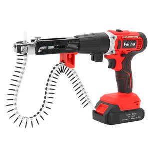21V Portable Electric Tapping Screw Nailer Lithium Battery Cordless Drill & Nailer for Home Improvement Projects
