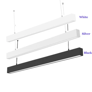 Commercial Indoor Led Ceiling Pendant Light Aluminum Housing Led Hanging Linear Light with Various Lengths