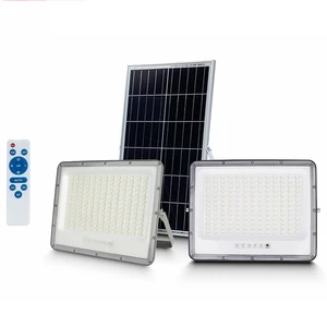 200W/300W/400W Solar Floodlight IP67 Waterproof Outdoor LED Safety Lamp Aluminum Energy-saving Garden Spotlight Solar Panel CE