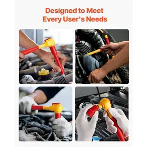 16-Piece Insulated Wrench Tool Set 1000V Insulated Socket Tool for Repair T Hand Insulated Sockets