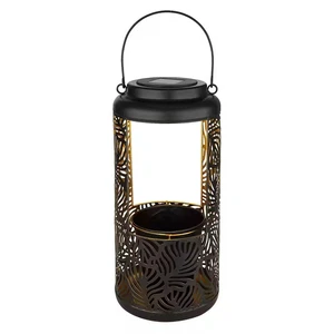 Solar Floor Lamps Outdoor Metal Plant Stands Garden Supplies Box Customizable Color Contemporary Design Energy Efficient Stylish