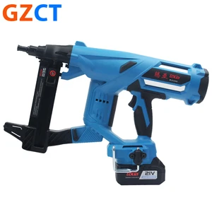 Durable 21V Lithium Nail Gun- Cordless Electric Tool for Cement and Steel Nail Shooting