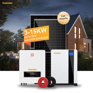 Complete Home All In One Hybrid Solar System 3Kva 3000W 5Kw 6Kw 10 Kva 12 Kw Off Grid Photovoltaic Solar Energy Power System